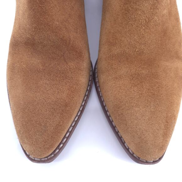 Madewell Hailie Bootie Equestian Brown Suede Western Cowgirl PointedToe 7 AA780 - Picture 8 of 9